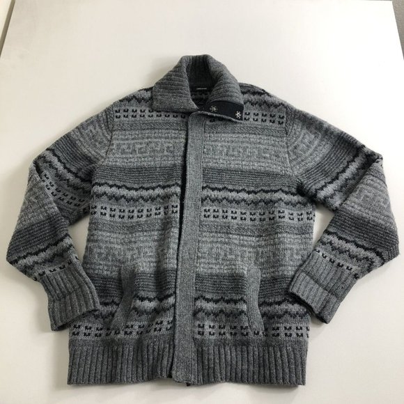 Liz Claiborne Size 2XL Sweater Wool Blend Cardigan Jacket Full Zip Snap Button - Picture 1 of 6